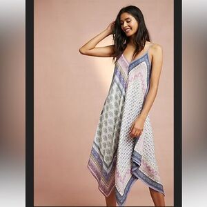 Floreat Bohemian Maxi Dress with Geometric Patterns size xs